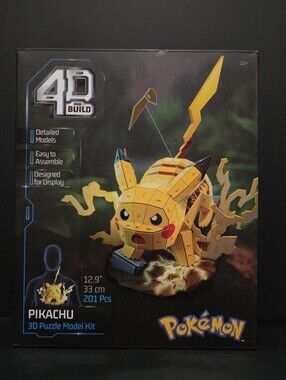 4D Build Pokémon Pikachu 3D Puzzle Model Kit 201 PCS Sealed